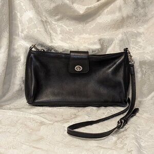 Vintage Coach Black 9818 Demi Tote, Shoulder Bag Handbag Purse